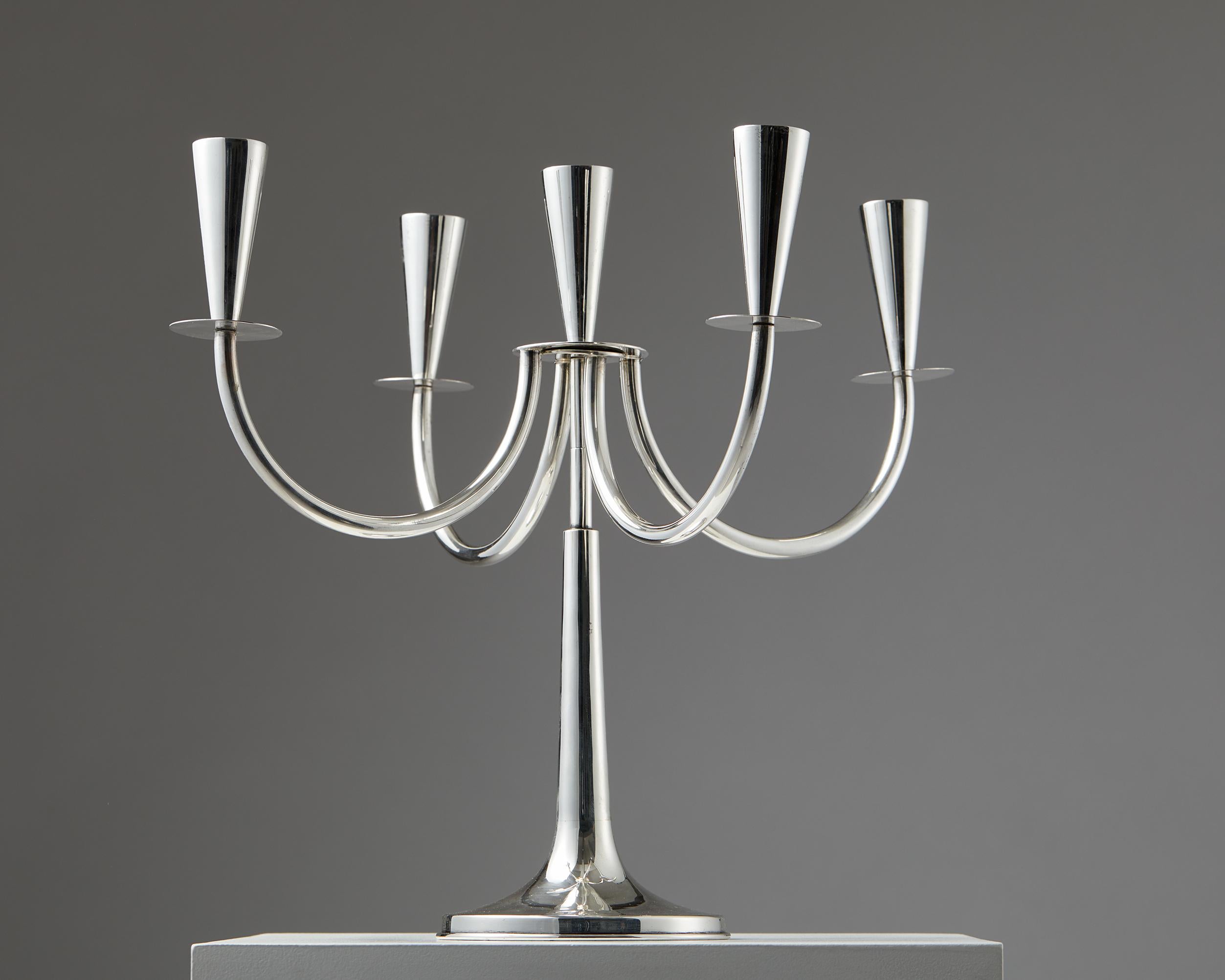 Candelabra, Anonymous, Scandinavian, 1950's In Good Condition In Stockholm, SE