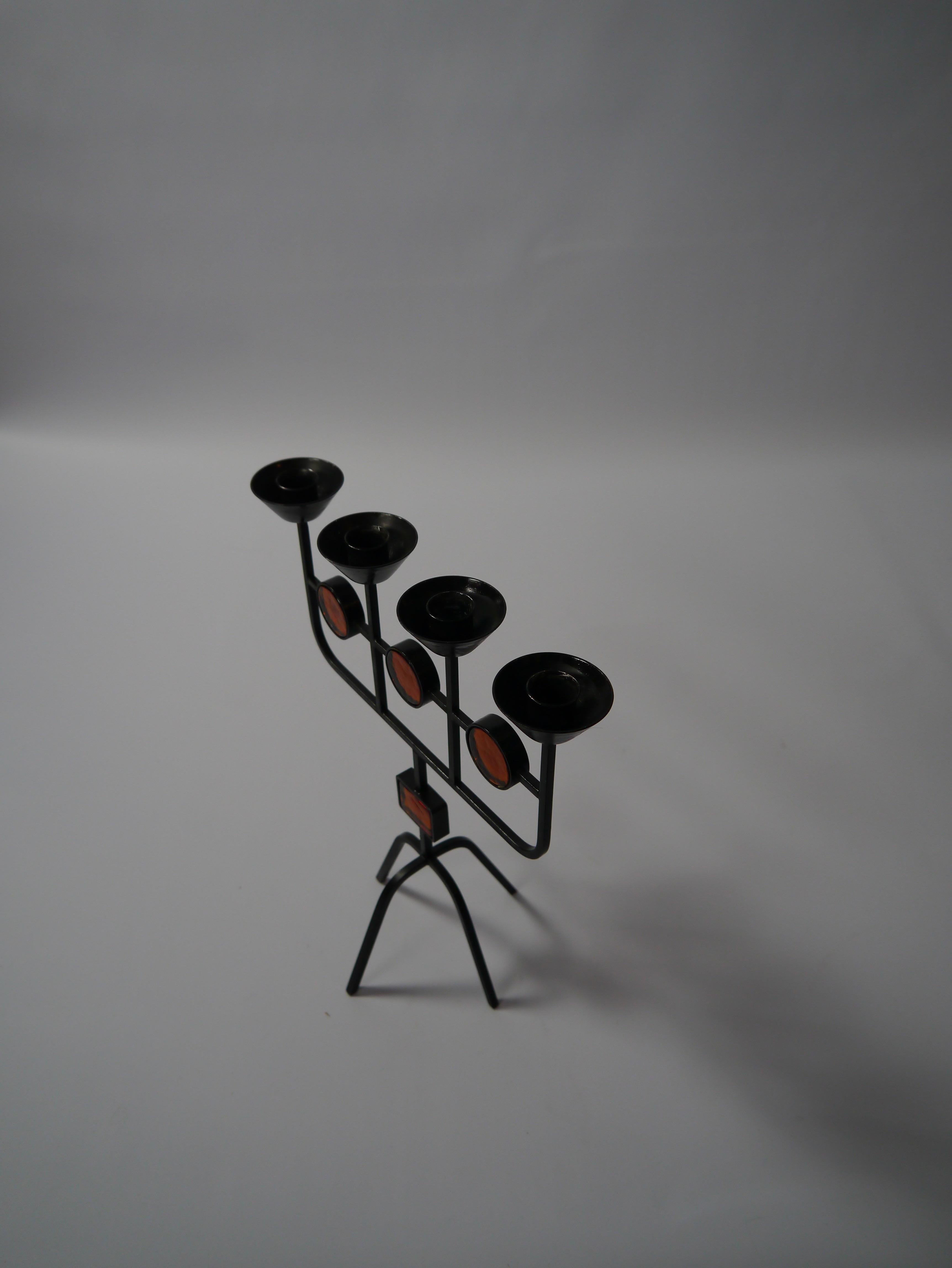 Swedish Candelabra by Erik Höglund for Ystad Metall, Sweden, 1960s