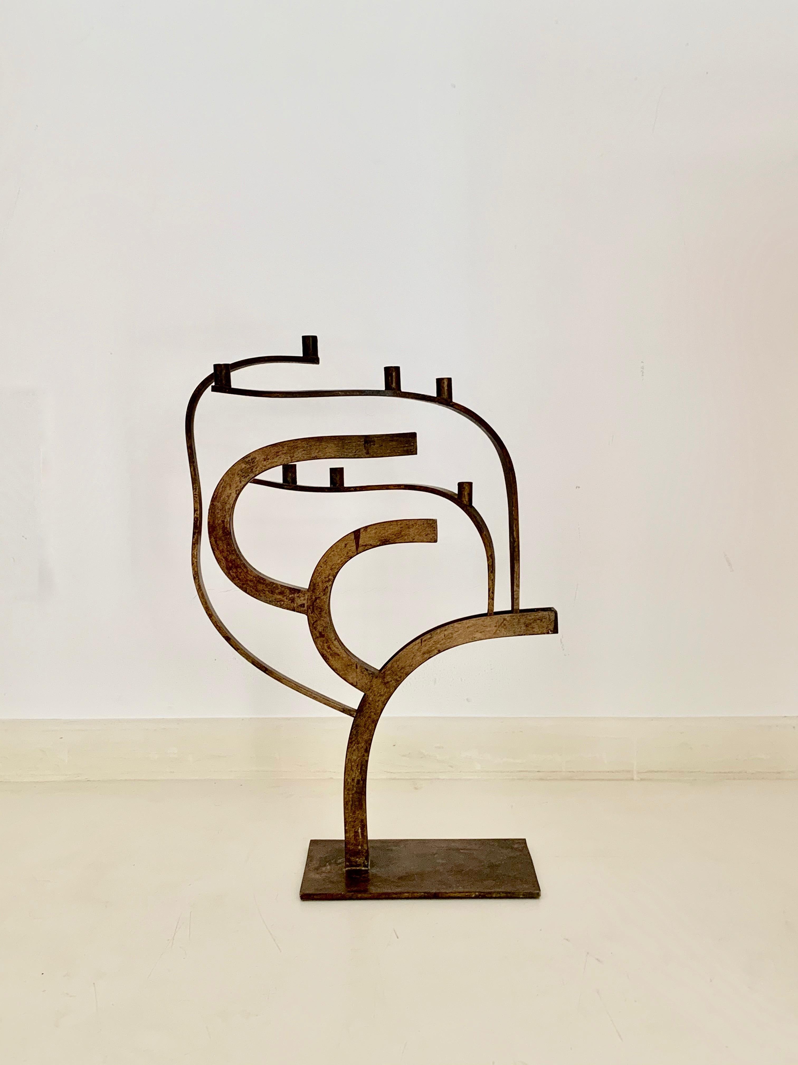 Iron candelabra by Mary Callery
Sculpted iron candelabra
Modernist, freeform Design
Modern and Abstract Expressionist Sculpture,
circa 1950
Good vintage condition
Mary Callery (June 19, 1903 – February 12, 1977) was an American artist known