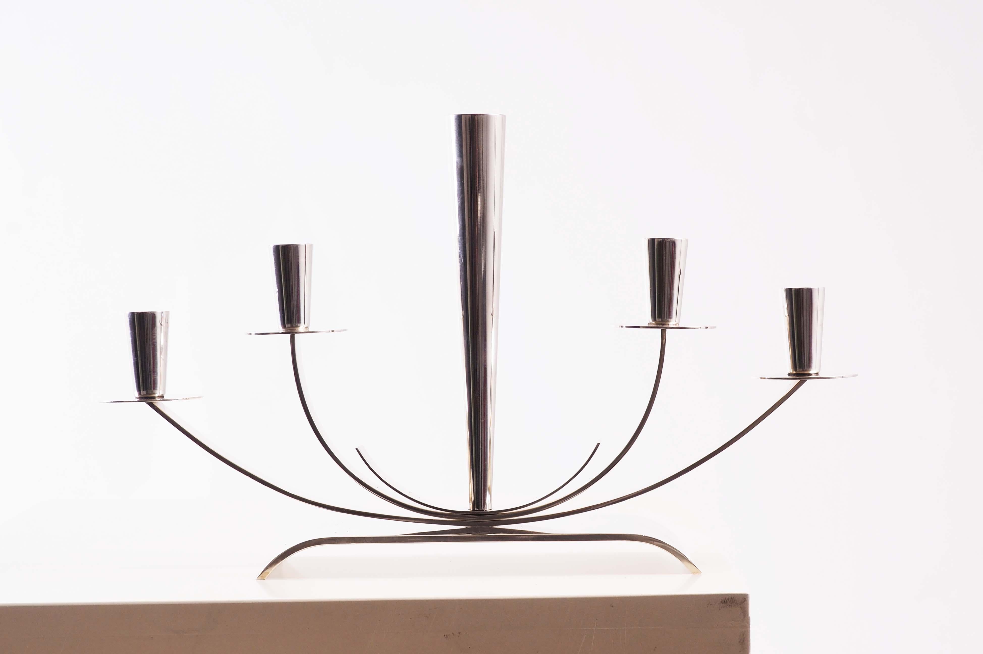 Mid-20th Century Candelabra from Ystad Metall in Sweden For Sale