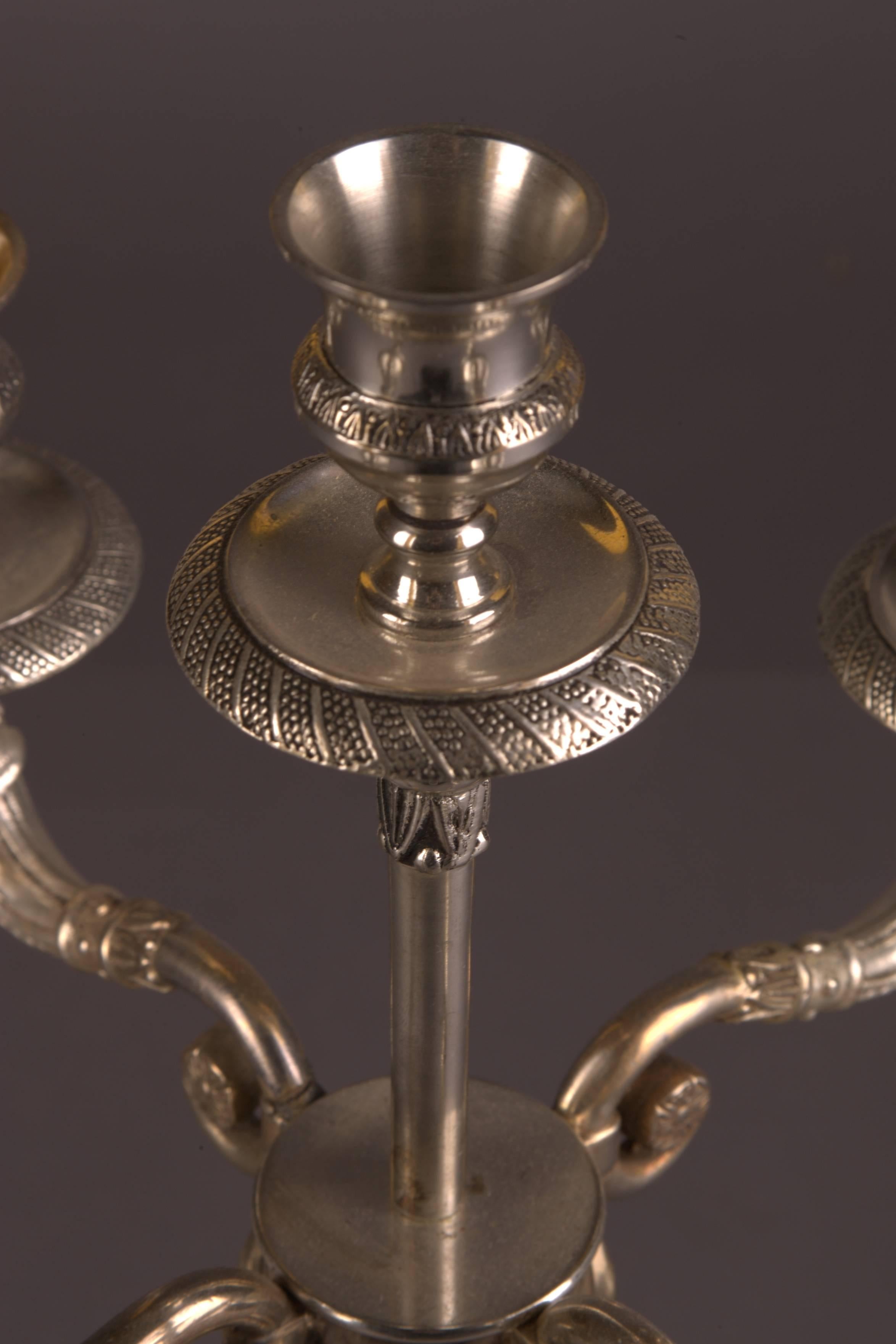 Candelabra in Empire Style For Sale 3