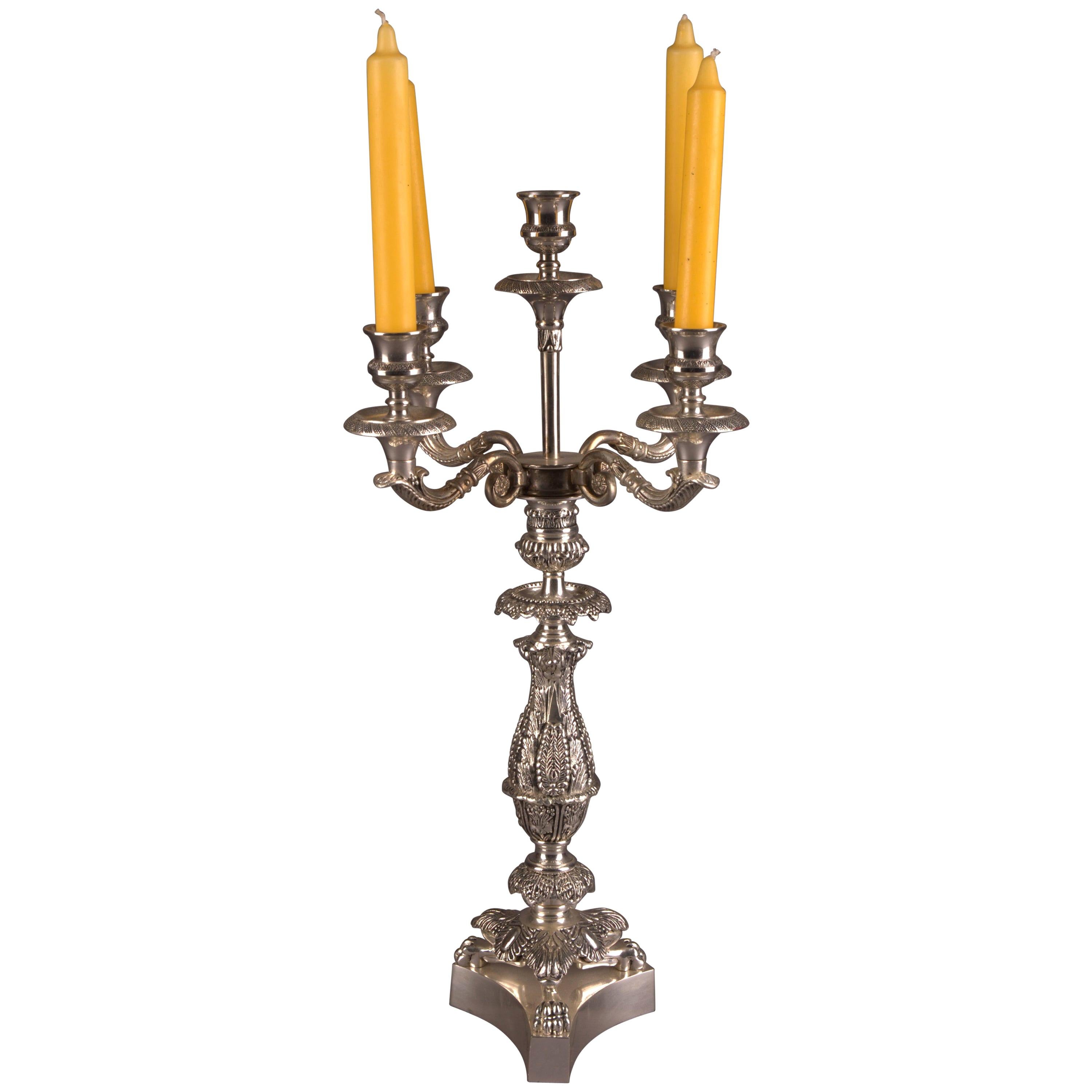 Candelabra in Empire Style For Sale