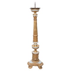 Candelabra 18th Century in Lacquered and Gilded Wood