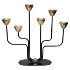Candelabra in Metal and Brass by Gunnar Ander for Ystad Metal, Sweden