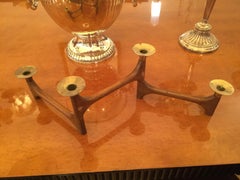 Candelabra in Wood and Bronze, 1950