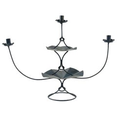 Retro Candelabra with Three Arms from the 1960s in Painted Metal