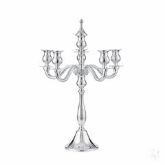 Candelabro Zurich + Platte Plain mit gehämmerten Linien - Handgefertigter