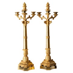 Pareja de candelabros Siglo XIX Francia