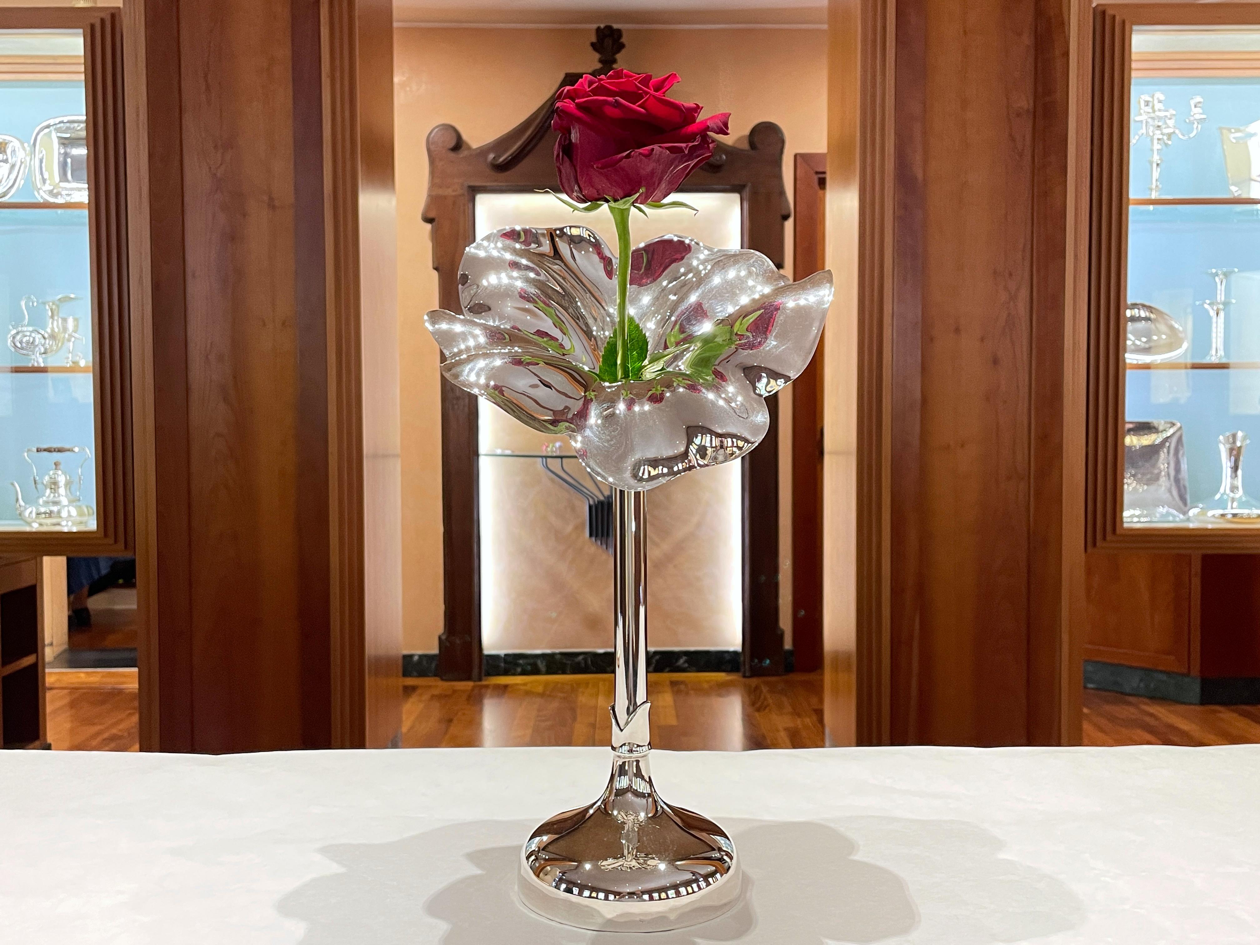 Candelabro Flor grande De Vecchi Milano 1935 in argento sterling 925 (Zeitgenössisch) im Angebot