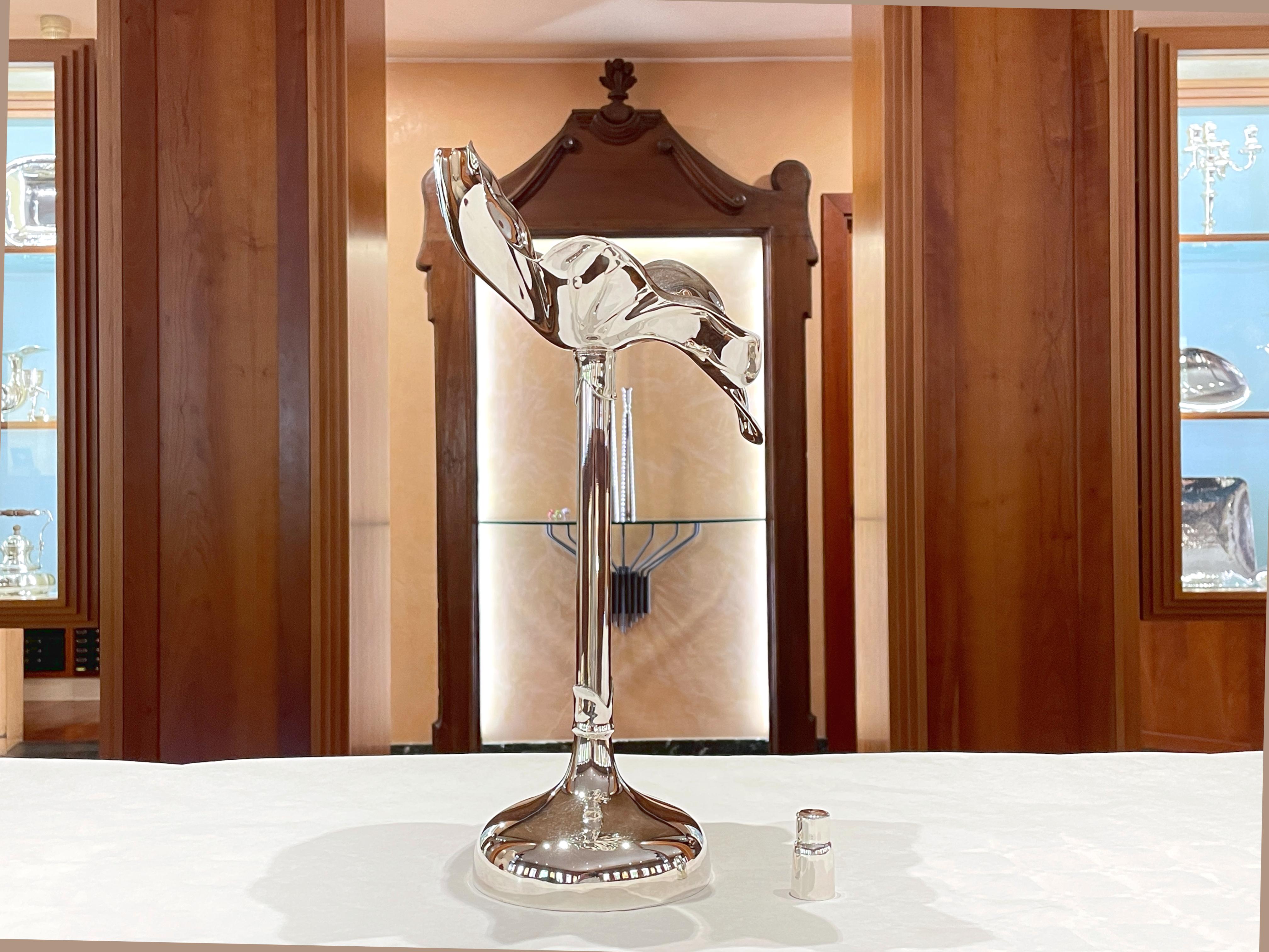 Candelabro Flor grande De Vecchi Milano 1935 in argento sterling 925 für Damen oder Herren im Angebot