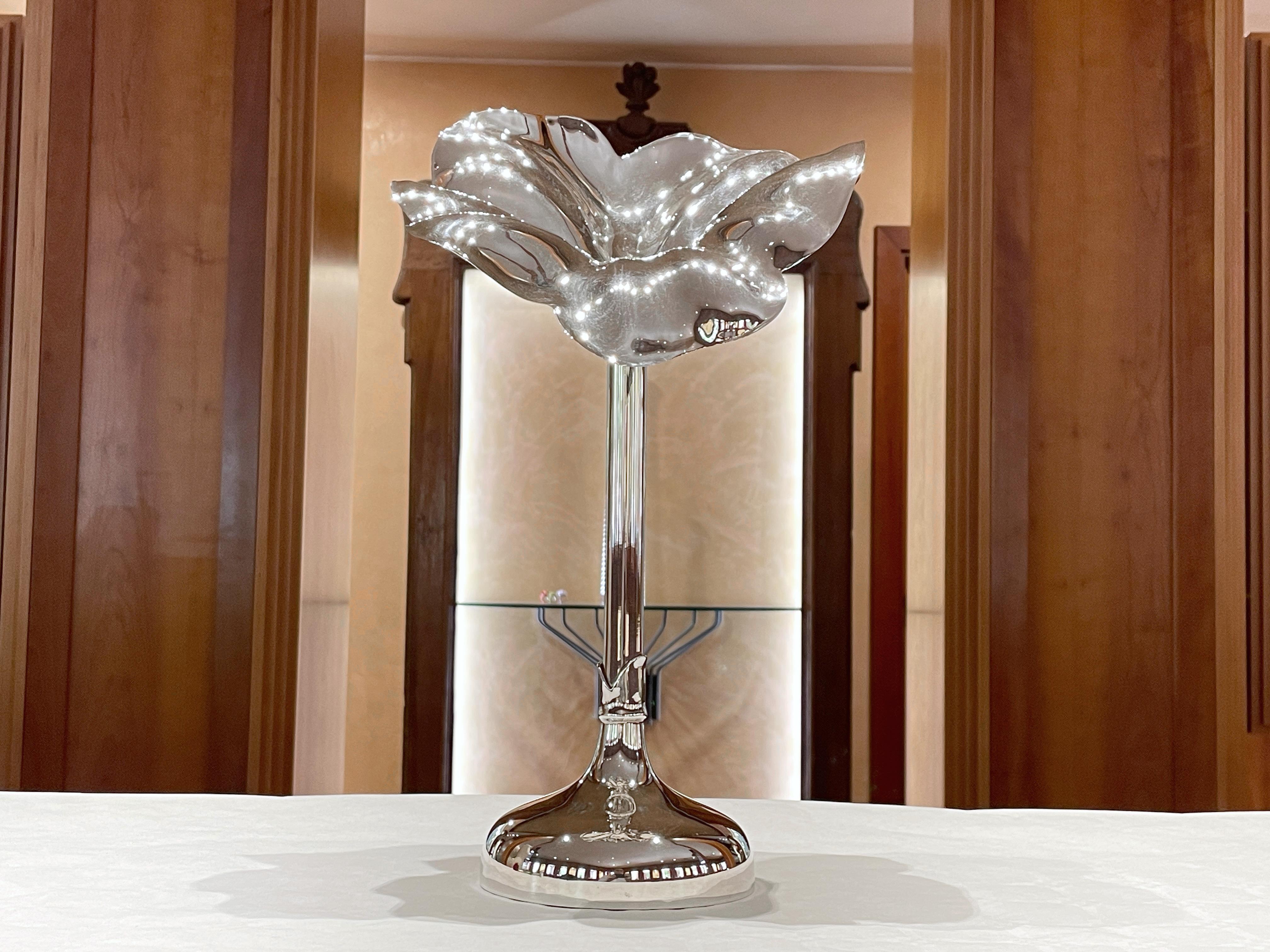 Candelabro Flor grande De Vecchi Milano 1935 in argento sterling 925 im Angebot 3