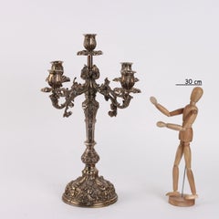 Candelabro de plata 800 Mazzuccato Milán mediados del siglo XX