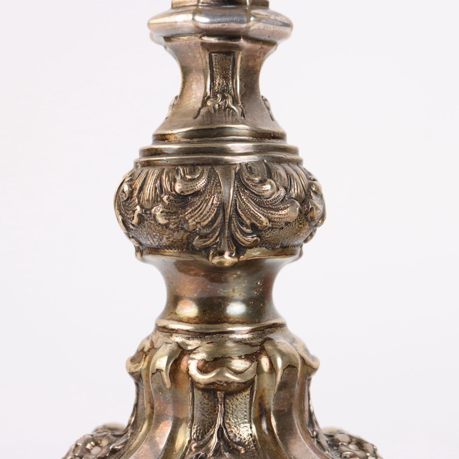 Candelabro in Argento 800 Mazzuccato Milano metà 900 in vendita 2
