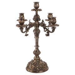 Silver Candelabra 800 Mazzuccato Milan mid 900