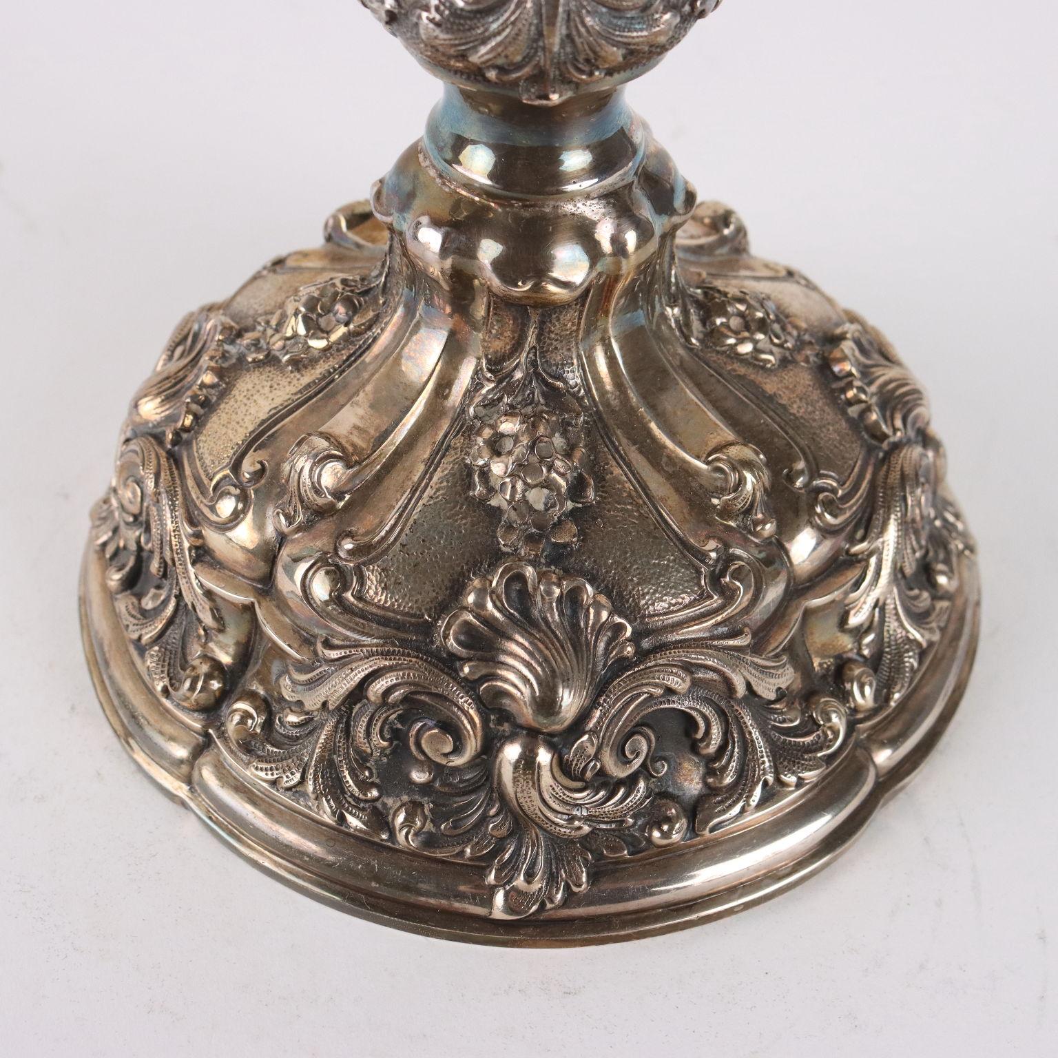 925 Sterling Silver Candelabra Mazzuccato Milan Mid 1900s approx For Sale 2