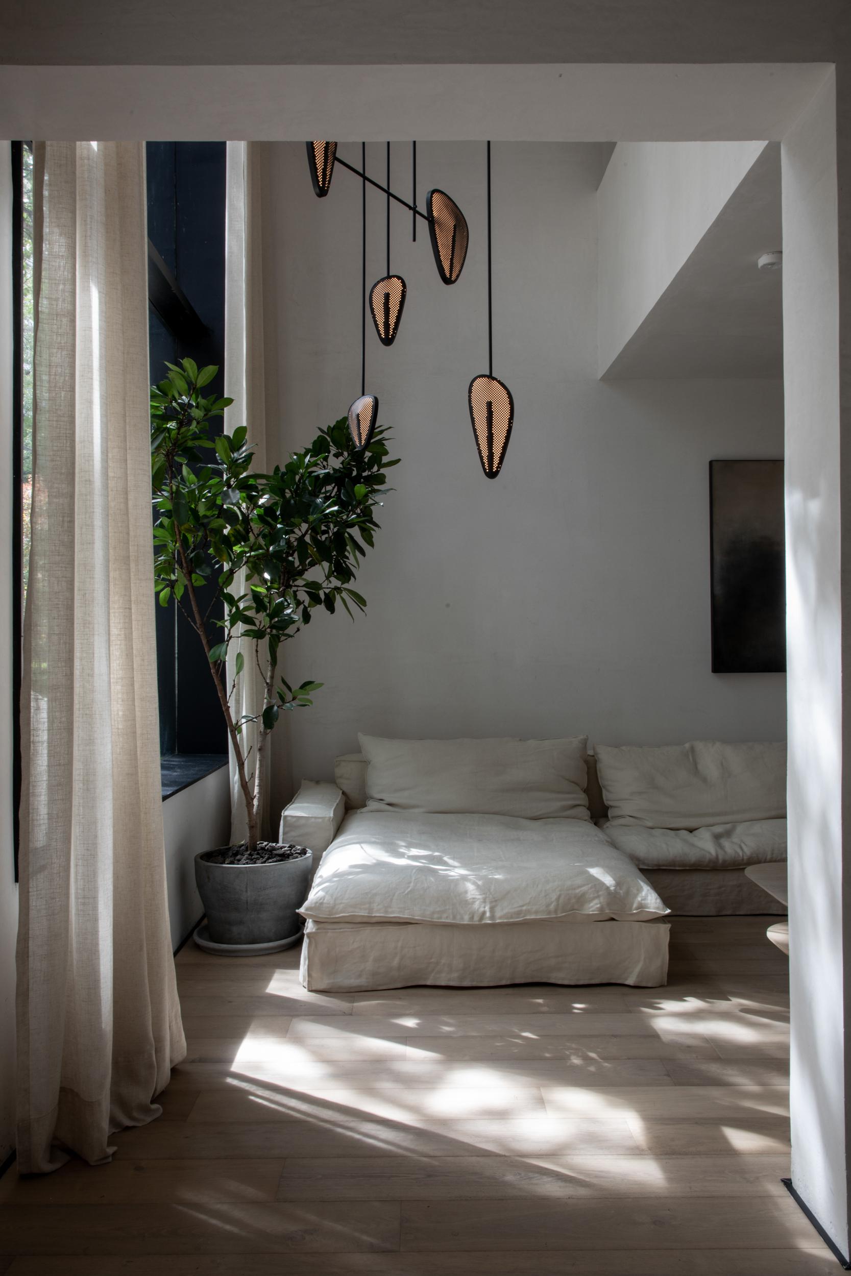 Powder-Coated Candelera 02 Hanging Lamp by Federico Stefanovich