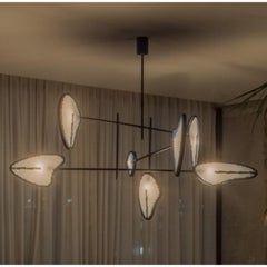 Hängeleuchte Candelera 04 aus gebläutem Stahl von Federico Stefanovich