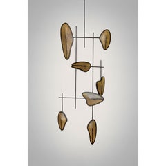 Candelera 04 Hanging Lamp Steel by Federico Stefanovich