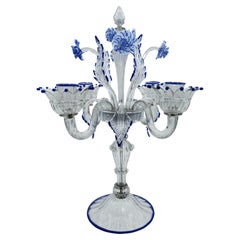 Murano blown glass candlestick, Italy, 1960s/'70s