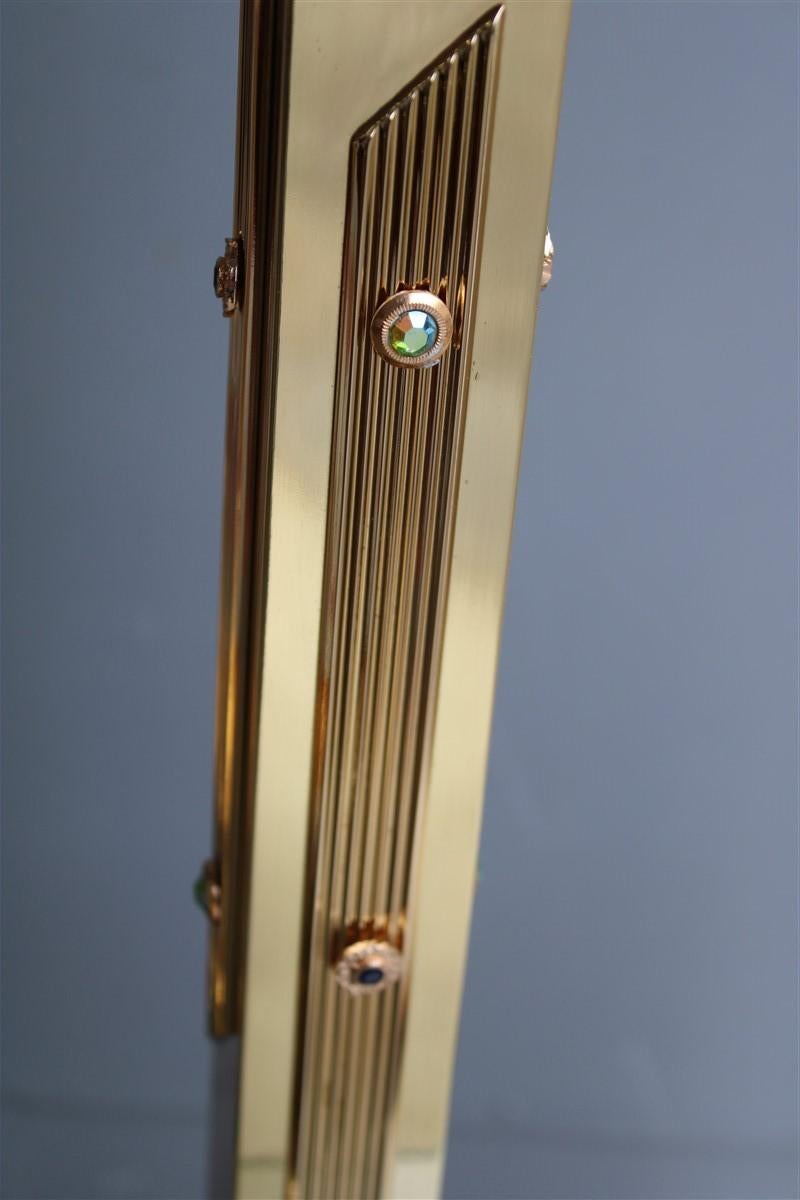 Luxury square candlesticks Italian design 1960s Solid brass Brutalist In Good Condition For Sale In Palermo, Sicily