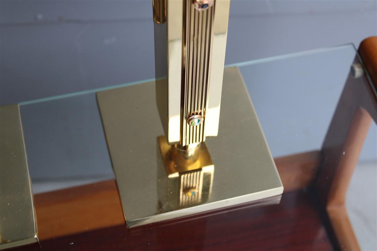 Mid-20th Century Luxury square candlesticks Italian design 1960s Solid brass Brutalist For Sale