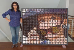 "Big Donuts at Tiffany's" Large photographic arrangement of Donuts on canvas