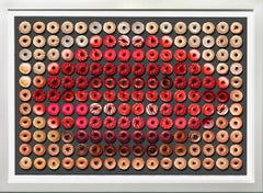 Donut Kiss, 34x44" framed size, One of a Kind Photographic Arrangement