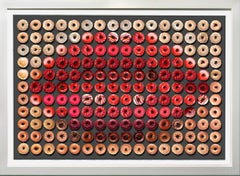 Donut Kiss, 41x55, One of a Kind Photographic Arrangement, 