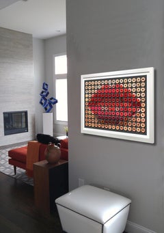 "Small Donut Kiss" 30x40 framed Photographic arrangement of Donuts