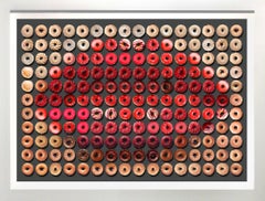 "Small Donut Kiss" 30x40 framed Photographic arrangement of Donuts