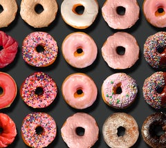 "Dorothy Donuts", 60x48", one of a kind photographic arrangement on rag paper