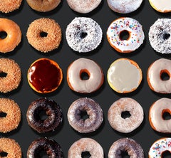 "Einstein Donuts" 46x40" Photographic arrangement of Donuts on Rag paper