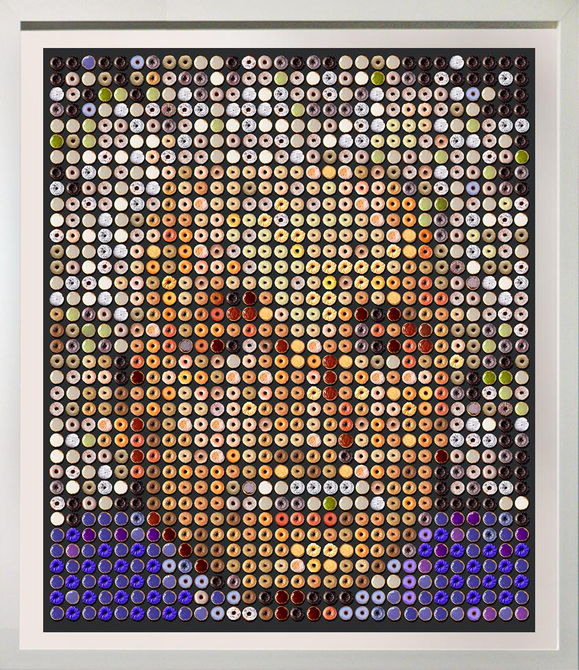 Candice CMC Color Photograph - "Einstein Donuts" 46x40" Photographic arrangement of Donuts on Rag paper