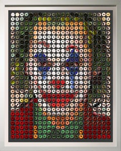 ""Große Joker-Douuts"" 60x48, einzigartiges Fotoarrangement von Donuts, Büttenpapier