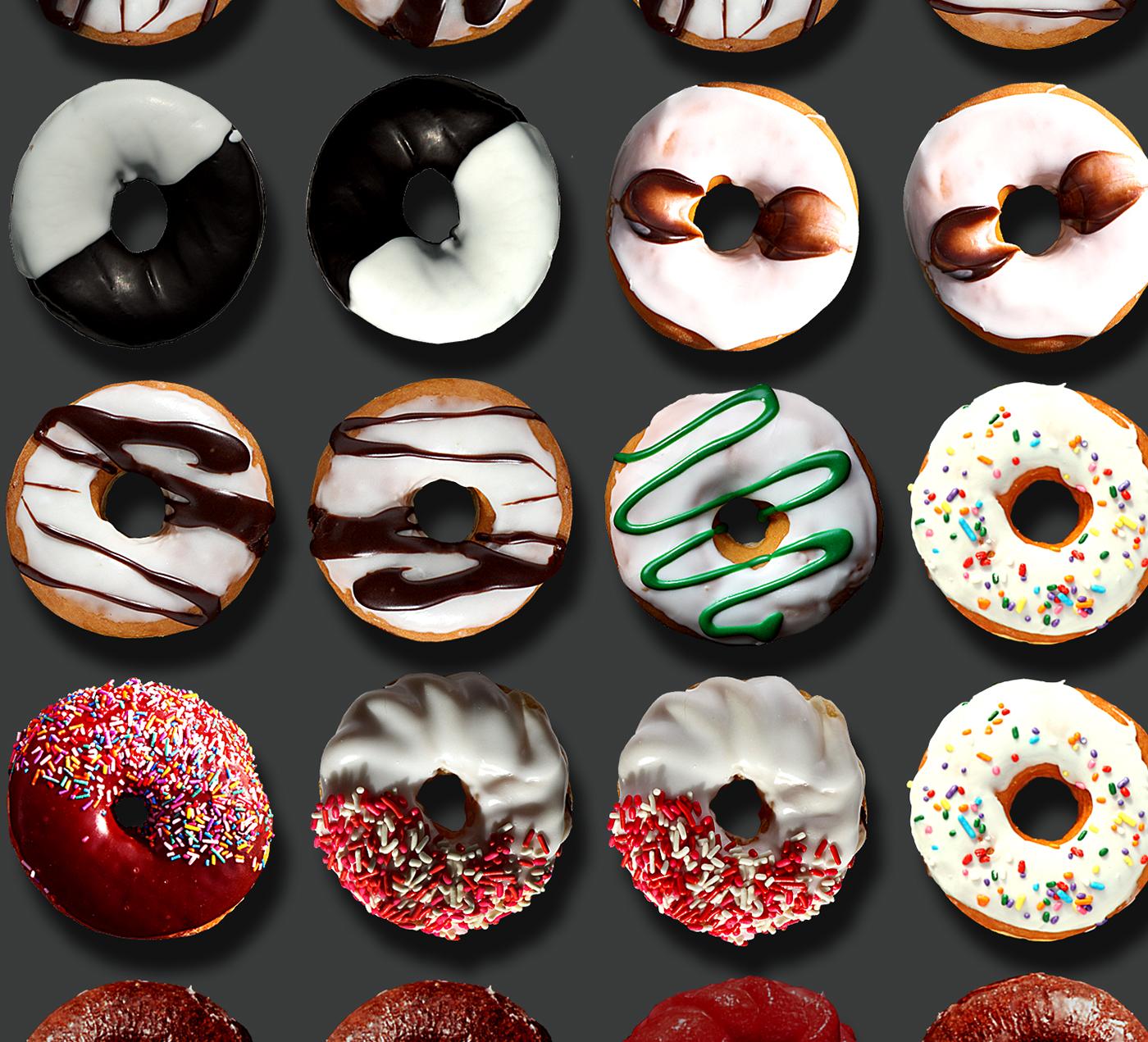 Sie haben in den sozialen Medien weltweit von den außergewöhnlichen Donut-Porträts von Candice CMC gelesen, und wir sind begeistert und stolz, ihre Arbeit zu vertreten.  Ich habe in diese Auflistung ein Bild aus dem weltweiten Social Media Buzz über