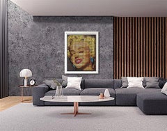 "Donuts Marilyn grandes con pendientes azules" arreglo fotográfico de donuts