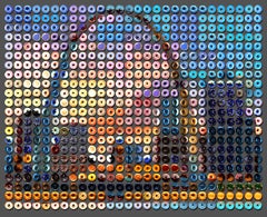 "St. Louis Sunset Donuts" arreglo fotográfico de Donuts sobre papel Rag