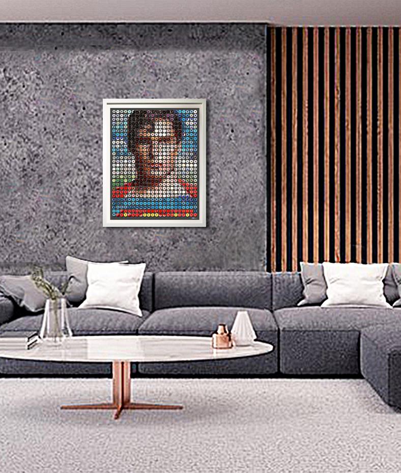 „Superman Donuts“ Fotoarrangement von Austern auf Hadernpapier, 46x38, gerahmt im Angebot 3