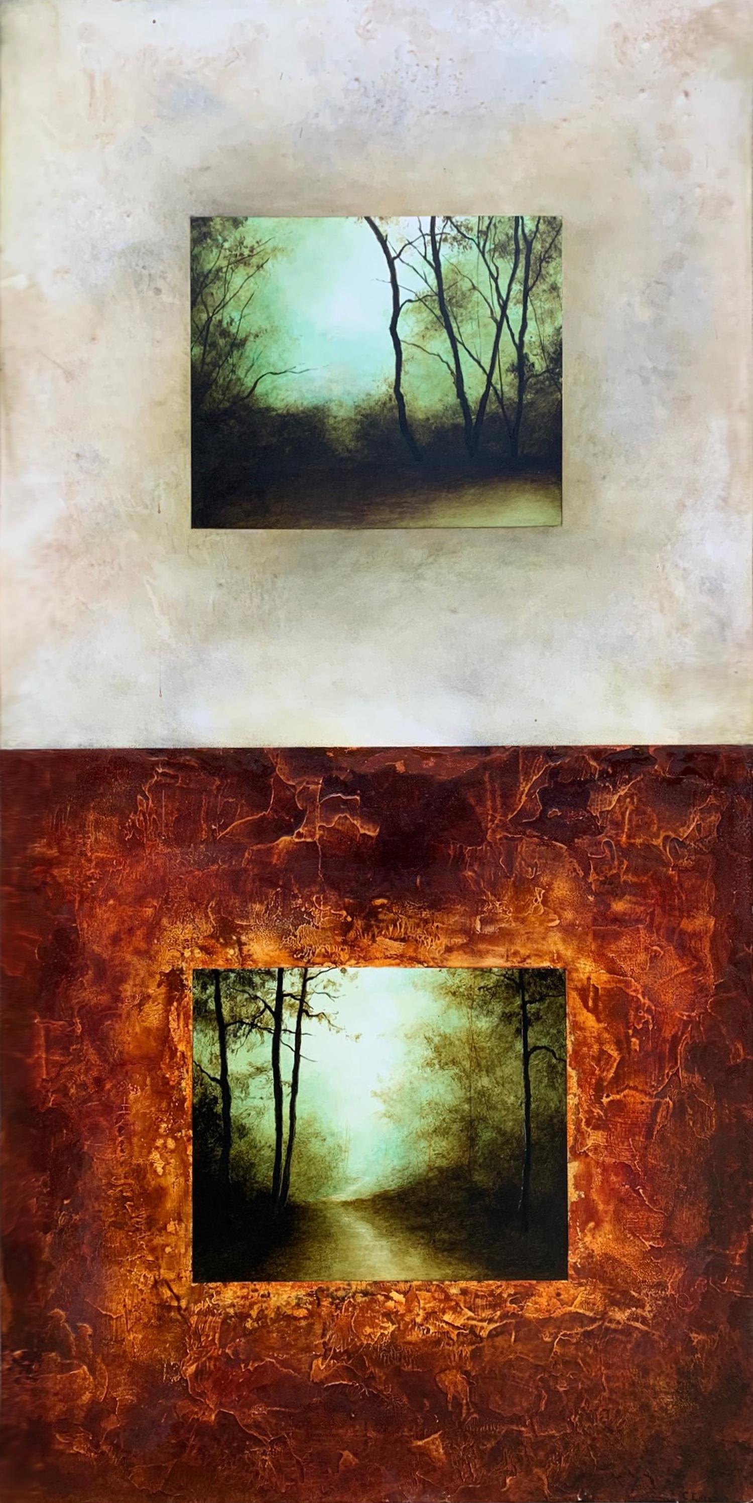 Landscape Painting di Candice Eisenfeld - Meditazioni nella foresta, dipinto originale