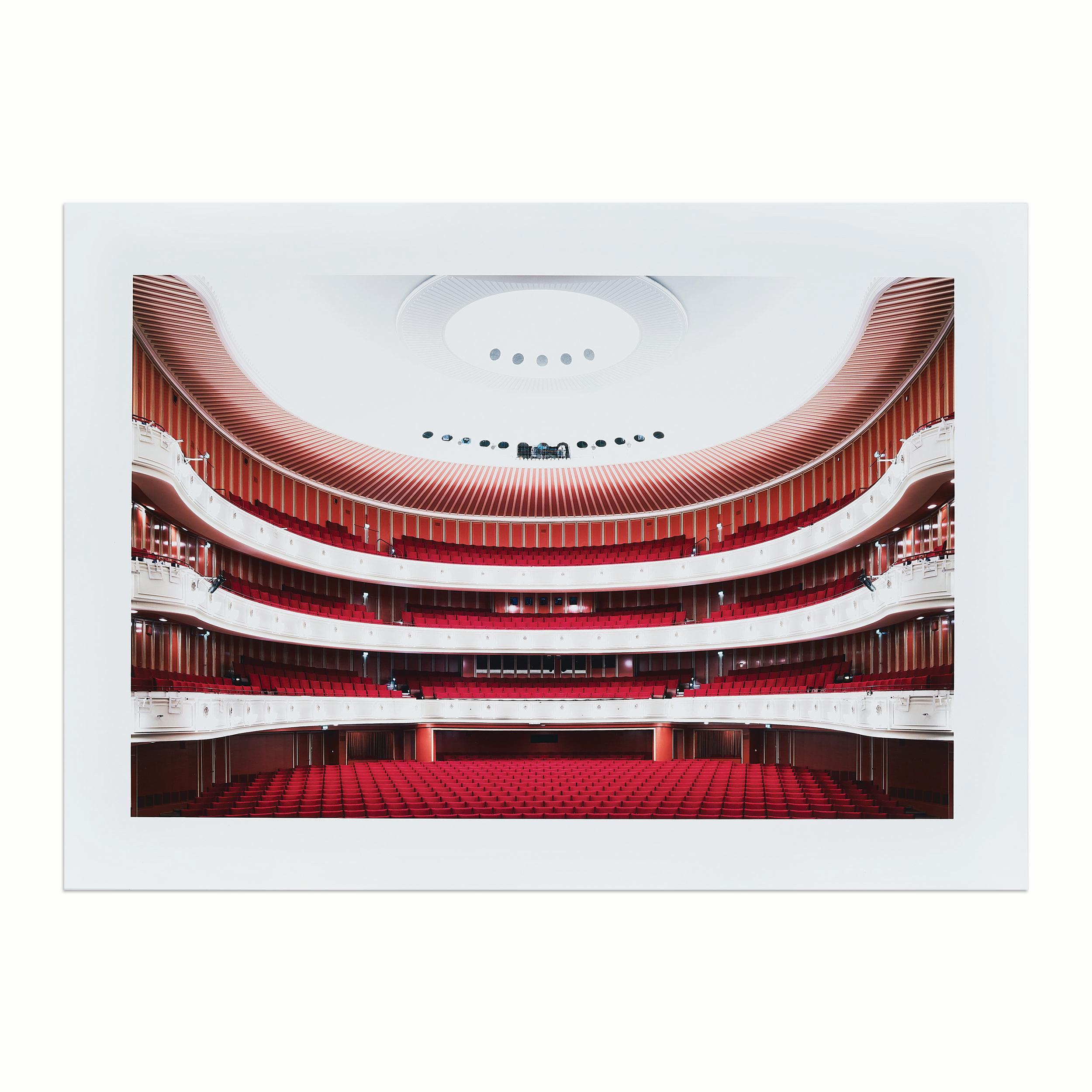 Candida Höfer, Deutsche Oper - Signed C-Print, Contemporary Photography - Gray Figurative Photograph by Candida Hofer