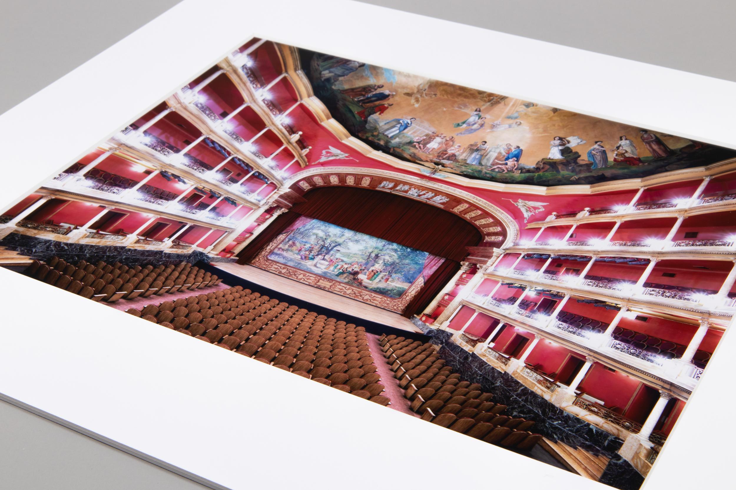 Candida Höfer (German, b. 1944)
Teatro Degollado Guadalajara III, 2015
Medium: C-Print
Dimensions: 30 × 39.2 cm (38 x 47 cm)
Edition of 100: Hand signed on label, verso
Condition: Excellent