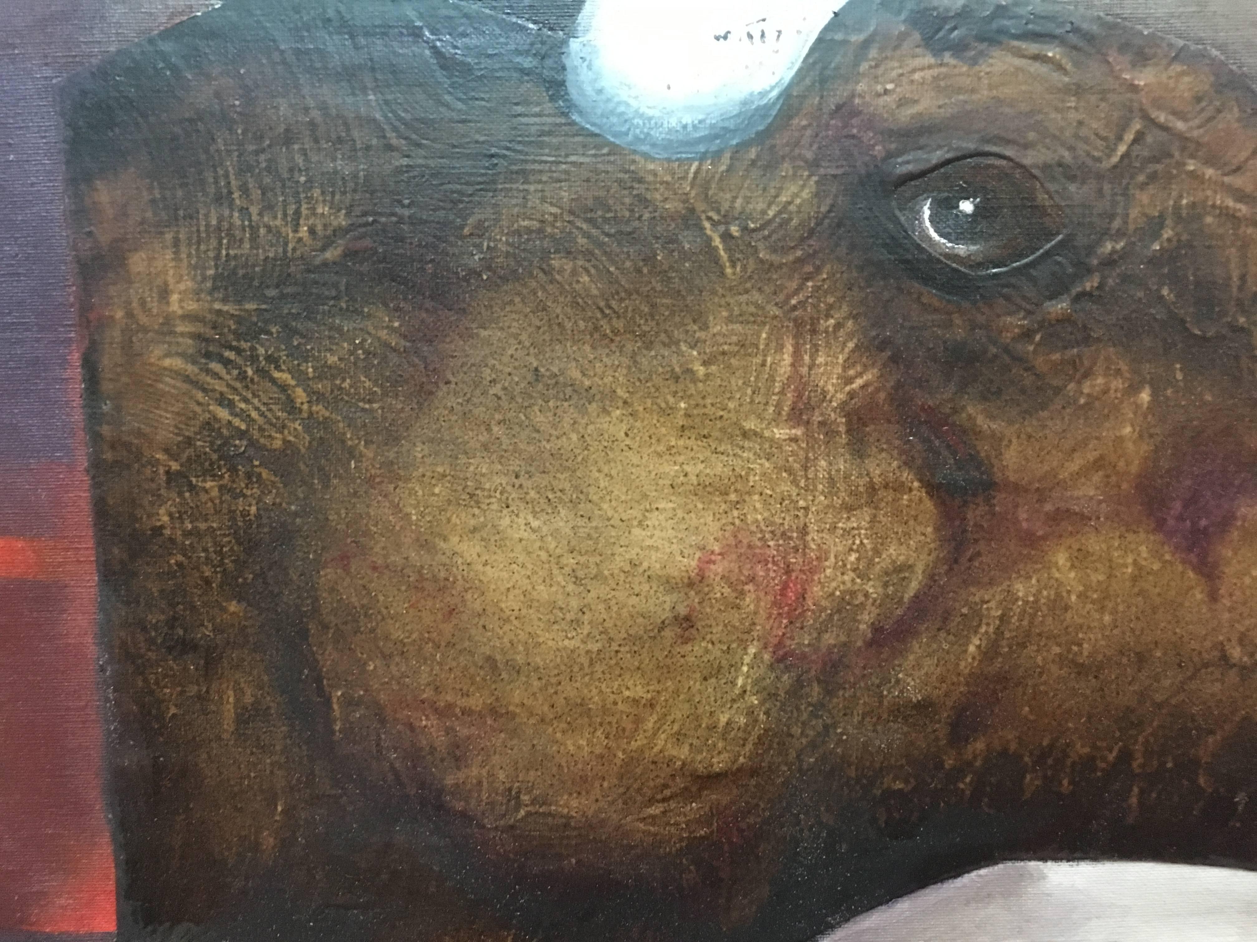 C. Ballester   Sueño Original  Surrealismo Pittura su carta a tecnica mista in vendita 2