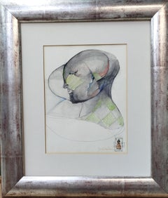 Candido Ballester  Personale original surrealist mixed media painting