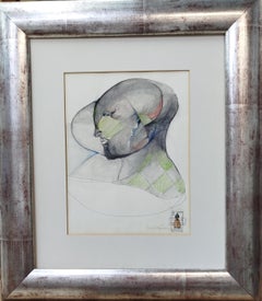 Candido Ballester  Personale original surrealist mixed media painting