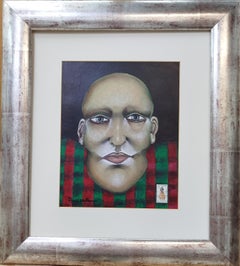 Candido Ballester  Personale original surrealist mixed media painting