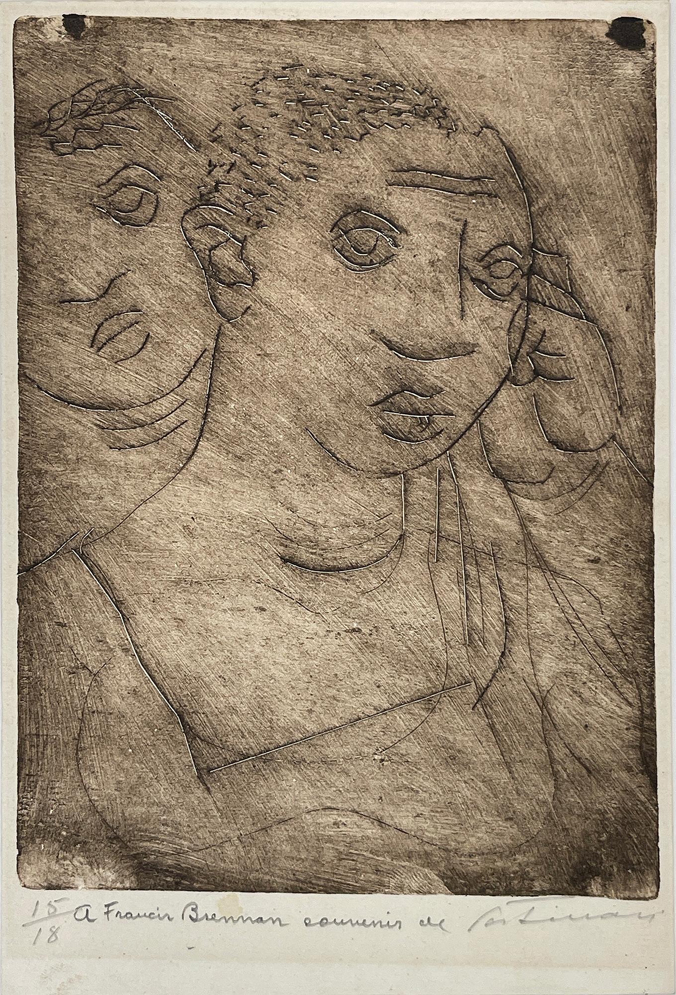 Candido PORTINARI (1903-1962),

Original Drypoint 1940's - Three Mulatto Women Signed and dedicated to Francis Brennan (1910-1992).
Numbered 15/18.

Illustrated in the Catalogue raisonné dedicated to Candido Portinari under the reference
