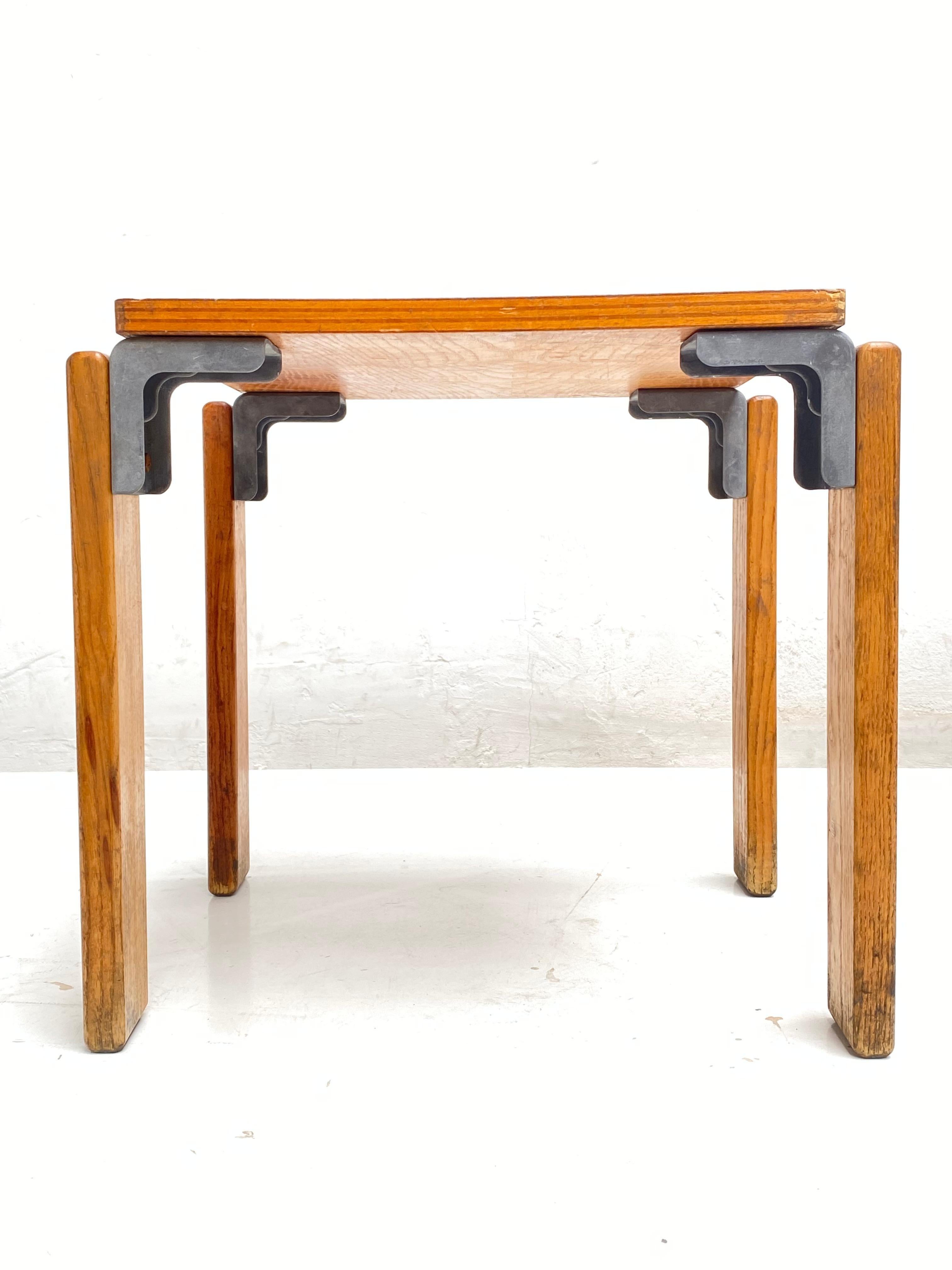 Mid-20th Century Candilis Chairs and Stool / Table