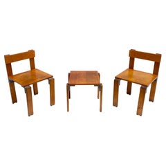 Vintage Candilis Chairs and Stool / Table