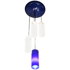 Lustre à bougie en laiton et plexiglas, Italie, 1970