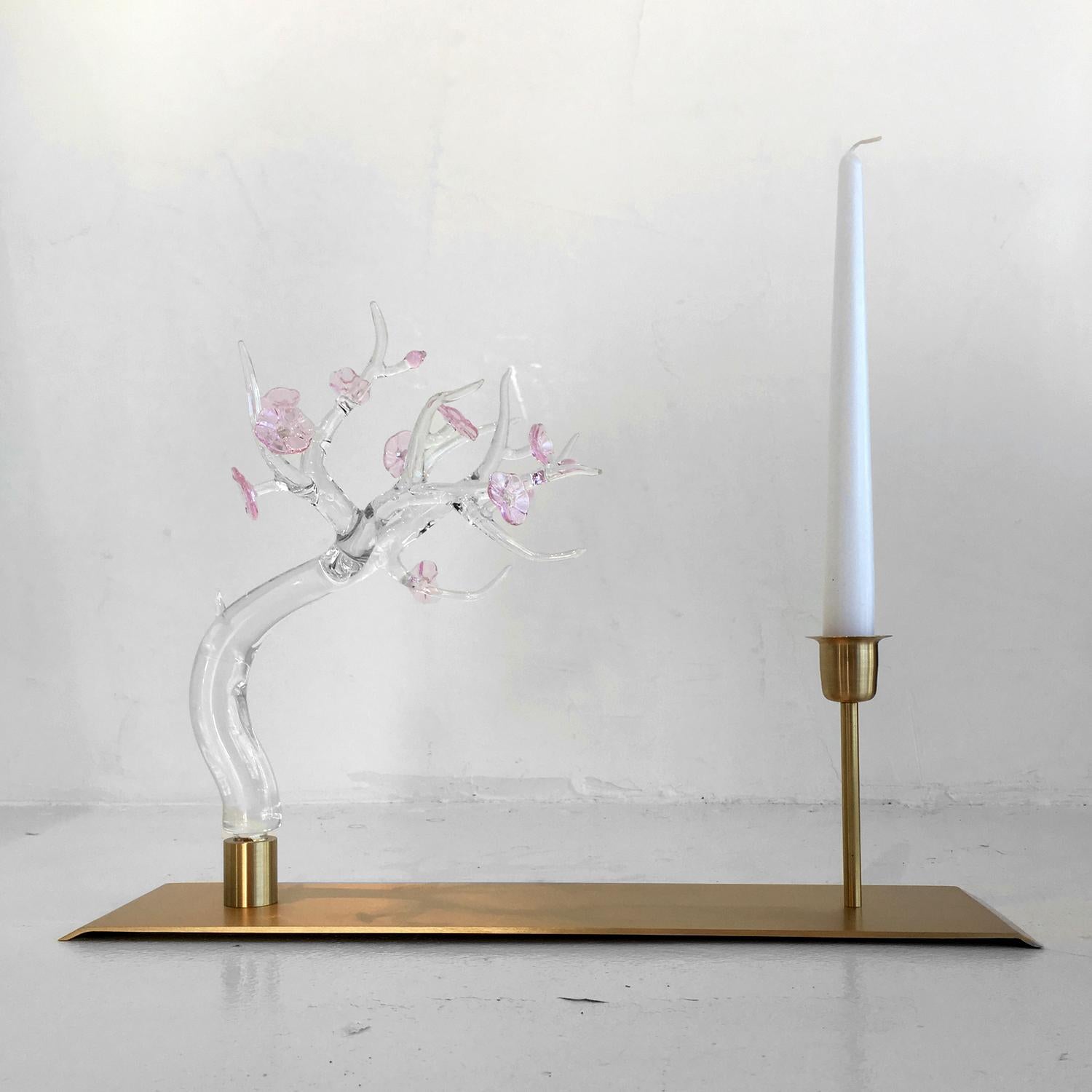 Single candle glass sculpture, designed by Simone Crestani.

Made in Italy:
Made in Italy furniture means design, quality, style and sophistication.
The typical elegance of Italian design can be found in this piece. No wonder that the world